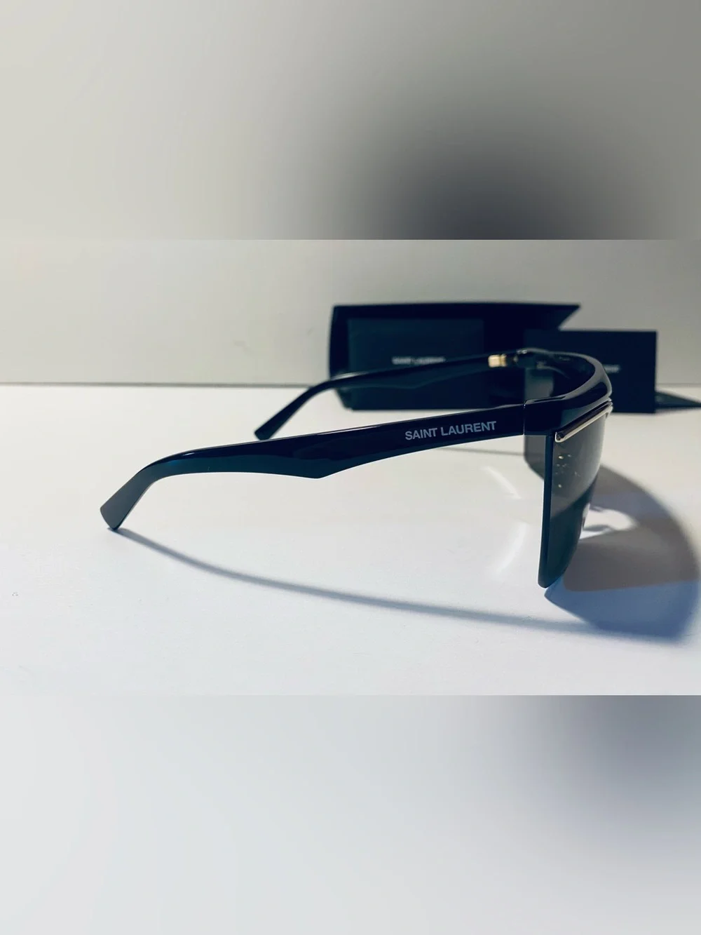 SAINT LAURENT SL 614 MASK 001 Newwave Injection Black 99 mm Women's Sunglasses - Picture 3 of 7